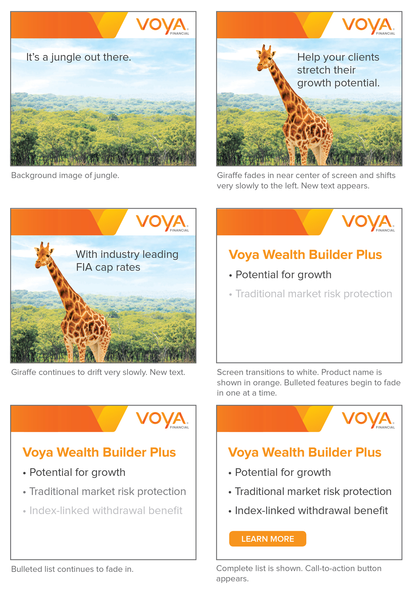 Comps for a web banner